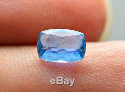 0.50 CRT extremely rare Fluorescent Neon blue Afghanite cut gemstone@Afghan