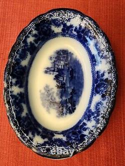 10 Oval Vegatable Bowl Flow Blue (Togo) Discontinued Extremely Rare