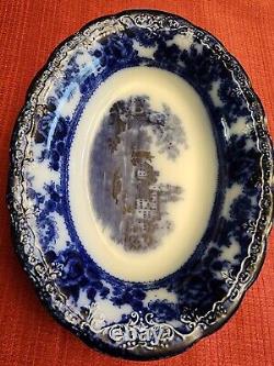 10 Oval Vegatable Bowl Flow Blue (Togo) Discontinued Extremely Rare