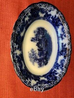 10 Oval Vegatable Bowl Flow Blue (Togo) Discontinued Extremely Rare