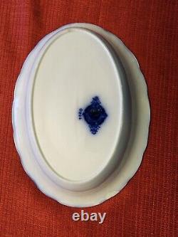 10 Oval Vegatable Bowl Flow Blue (Togo) Discontinued Extremely Rare