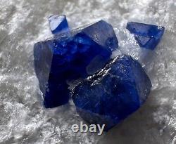 130 Ct. Extremely Rare Top Blue Spinel Crystals On Matrix From Hunza @Pak