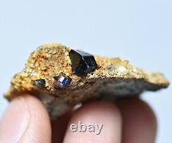 138 Carat Extremely Rare Full Terminated Blue Shaded Anatase Crystals On Matrix