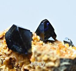 138 Carat Extremely Rare Full Terminated Blue Shaded Anatase Crystals On Matrix