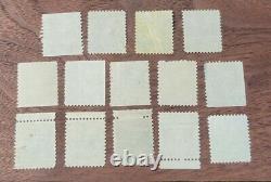 15 Rare Thomas Jefferson Stamps 1808 Extremely Rare Lot