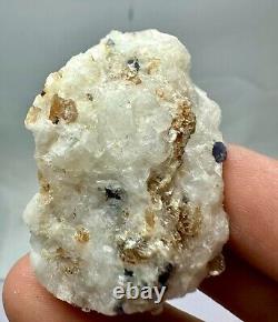152 Carat Extremely Rare Blue Spinel Crystals, Mica On Matrix From Skardu @Pak