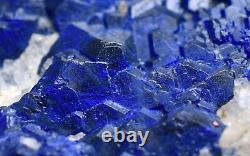 177GM Extremely Rare Natural Blue HAUYNE Crystals On Matrix Specimen Afghanistan