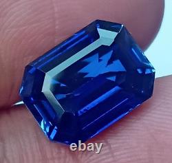 17x12mm Extremely Rare Natural Blue Sapphire 17.50 CT Radiant Cut Loose Gemstone