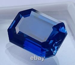 17x12mm Extremely Rare Natural Blue Sapphire 17.50 CT Radiant Cut Loose Gemstone