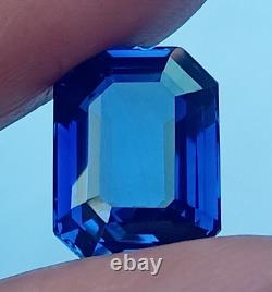 17x12mm Extremely Rare Natural Blue Sapphire 17.50 CT Radiant Cut Loose Gemstone