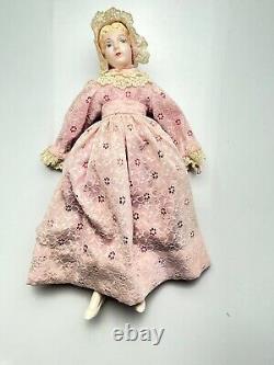 18 Antique C1850 Extremely Rare China Head Doll WithGreat Outfit