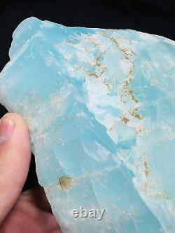 1870 Gram Extremely Rare Quality Caribbean Calcite freeform Cute Real Crystal