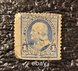 1890 US Scott #219 Stamp Lot 4 1c Franklin Extremely Rare Candle Flame Varient