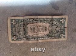 1957 A $1 DOLLAR BILL SILVER CERTIFICATE BLUE SEAL NOTE (extremely Rare)