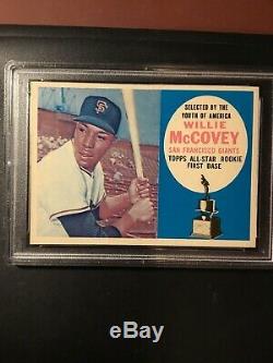 1960 Topps Willie McCovey Rookie #316 PSA 6 Ex-Mt BLUE VARIATION EXTREMELY RARE