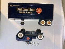 1963 Structo Ballantine Beer Tractor Trailer Truck Extremely Rare