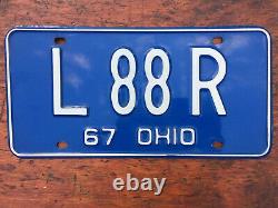 1967 Chevrolet Corvette Original L88 Ohio License Plates EXTREMELY RARE