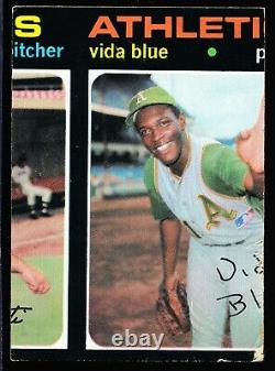 1971 TOPPS # 544 VIDA BLUE (ERROR MISCUT) With DAVE GIUSTI (EXTREMELY RARE!) GFCC
