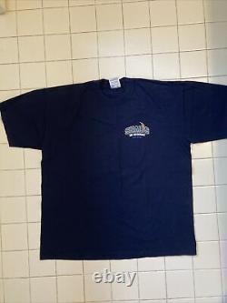 1990s Extremely Seaus The Restaurant XL T- Shirt Blue. Rare Junior Seau