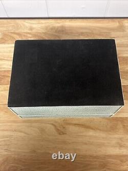 1990s Italian Shagreen Box Extremely RARE! Heavy Blue/Green And White