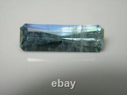 2.48ct extremely rare Jeremejevite Blue gem Light Teal Green Bi-Color Namibia