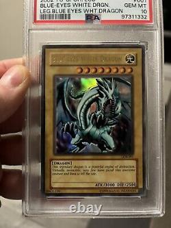 2002 LOB 001 Blue-Eyes White Dragon Ultra Rare Yu-Gi-Oh! Card PSA 10 Gem Mint