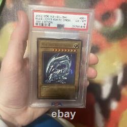 2002 SDK 001 Blue-Eyes White Dragon 1st Edition Ultra Rare Yu-Gi-Oh! Card PSA 6