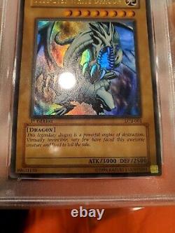 2002 Yu-Gi-Oh! Legend Blue Eyes White Dragon 1st Ed. LOB-001 English PSA 6