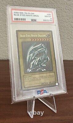 2002 Yugioh SDK Kaiba Starter Deck Blue Eyes White Dragon Ultra Rare #001 PSA 8