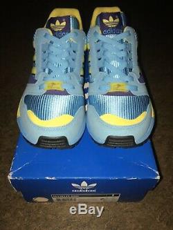 2004 Adidas Torsion Zx 8000 Aqua/yellow Brand New Size 8 Extremely Rare