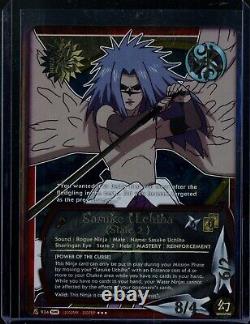 2012 Naruto CCG S18 Sasuke Uchiha (State 2) Super Rare Foil #N-934