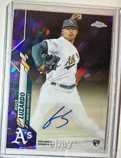 2020 Topps Chrome Purple Sapphire Auto /10 #5 Jesus Luzardo RC Extremely Rare