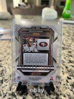 2022 Brock Purdy Prizm Blue Wave #353 49ers Rookie RC # /199 SSP EXTREMELY RARE