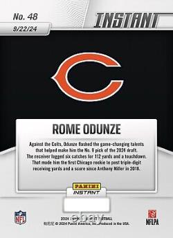 2024 Panini Instant Rome Odunze Rookie #48 Blue Viper 1/1 Century Mark PRESALE