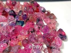 20Grams UV reactive extremely rare hot Pink and blue bi colour sapphire roughlot