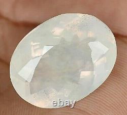 21.80 Ct Natural Yellow Opal Blue Fire Extremely Rare Oval Certified Gemstone