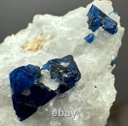 249 Ct Extremely Rare Top Blue Spinel Crystals On Matrix From Skardu Pakistan