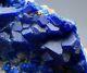 257 GR. Extremely Rare! Blue Hauyne Crystals Cluster On Matrix From Afghanistan