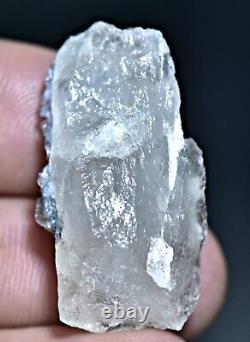 33 CT Extremely Rare Sky Blue Vorobyevite Beryl Rosterite Crystals On Quartz