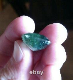 36.25 Huge natural Bi Color Blue/Green Tourmaline Untreated extremely rare