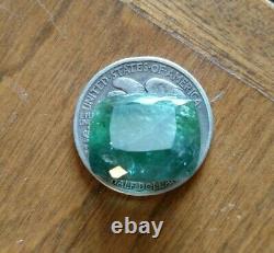36.25 Huge natural Bi Color Blue/Green Tourmaline Untreated extremely rare