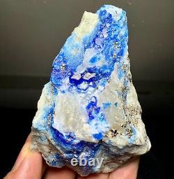 383 Gram Extremely Rare Top Blue Hauyne Crystals, Gonnardite, Pyrites, Calcite