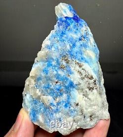 383 Gram Extremely Rare Top Blue Hauyne Crystals, Gonnardite, Pyrites, Calcite