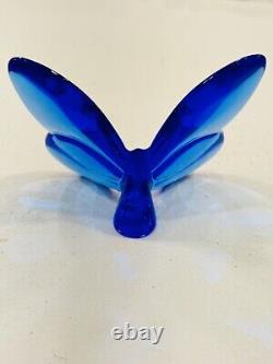 4BACCARATCrystal Butterfly Paperweights-Handcrafted Figurines-EXTREMELY RARE Lot