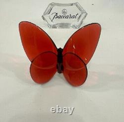 4BACCARATCrystal Butterfly Paperweights-Handcrafted Figurines-EXTREMELY RARE Lot