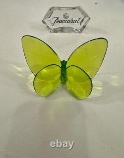 4BACCARATCrystal Butterfly Paperweights-Handcrafted Figurines-EXTREMELY RARE Lot