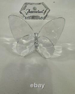 4BACCARATCrystal Butterfly Paperweights-Handcrafted Figurines-EXTREMELY RARE Lot