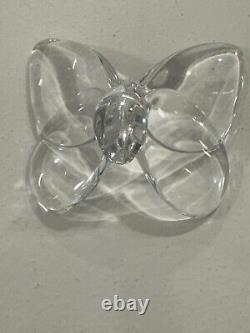 4BACCARATCrystal Butterfly Paperweights-Handcrafted Figurines-EXTREMELY RARE Lot