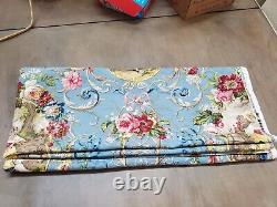 5.22 Yds Richloom Fragonard Blue French Country Toile Fabric Extremely Rare Htf