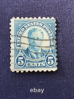5 cent roosevelt stamp. Extremely rare error 9 perf over11. Rich color. M offer